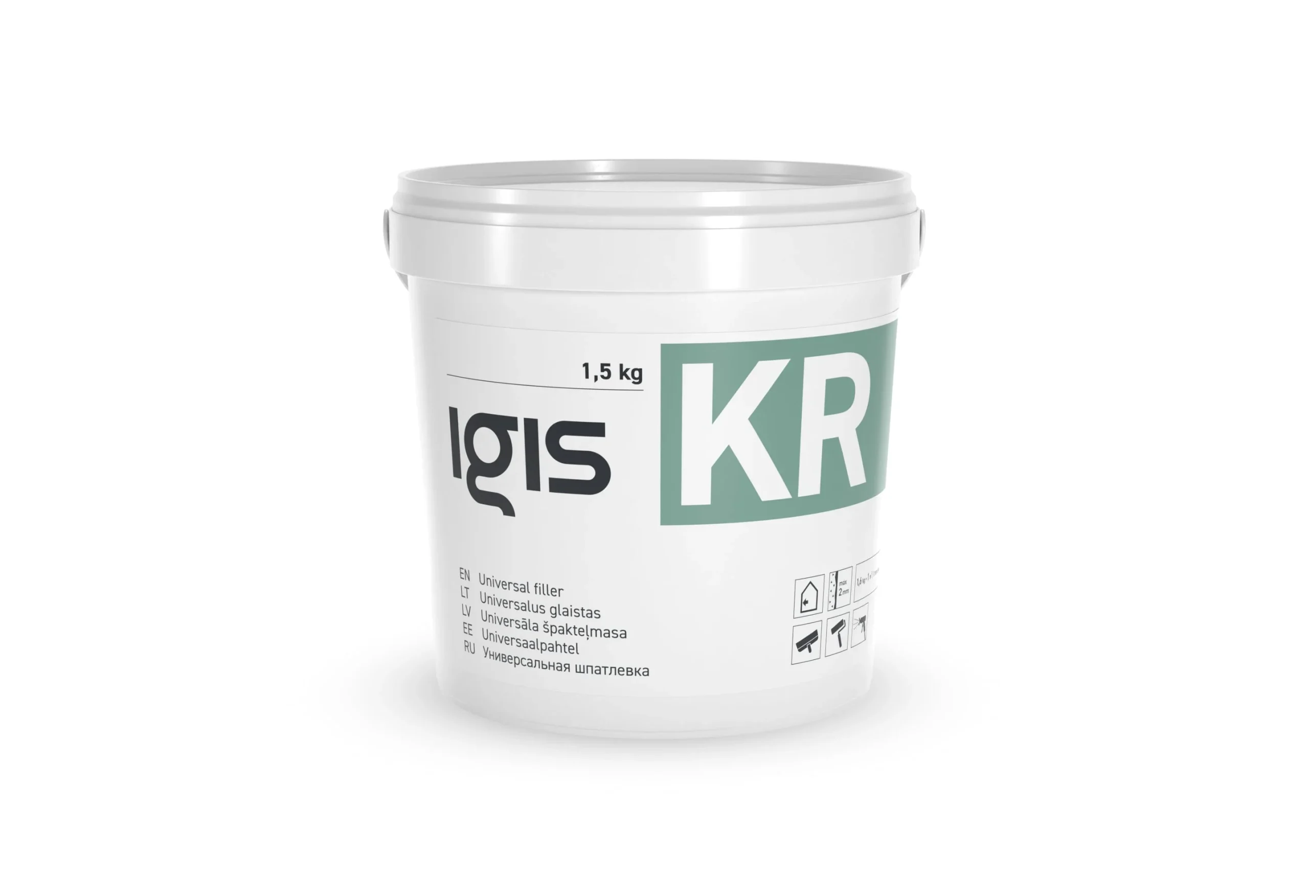 ŠPAKTELE SMALKGRAUDAINĀ IGIS.KR 1,5 KG
