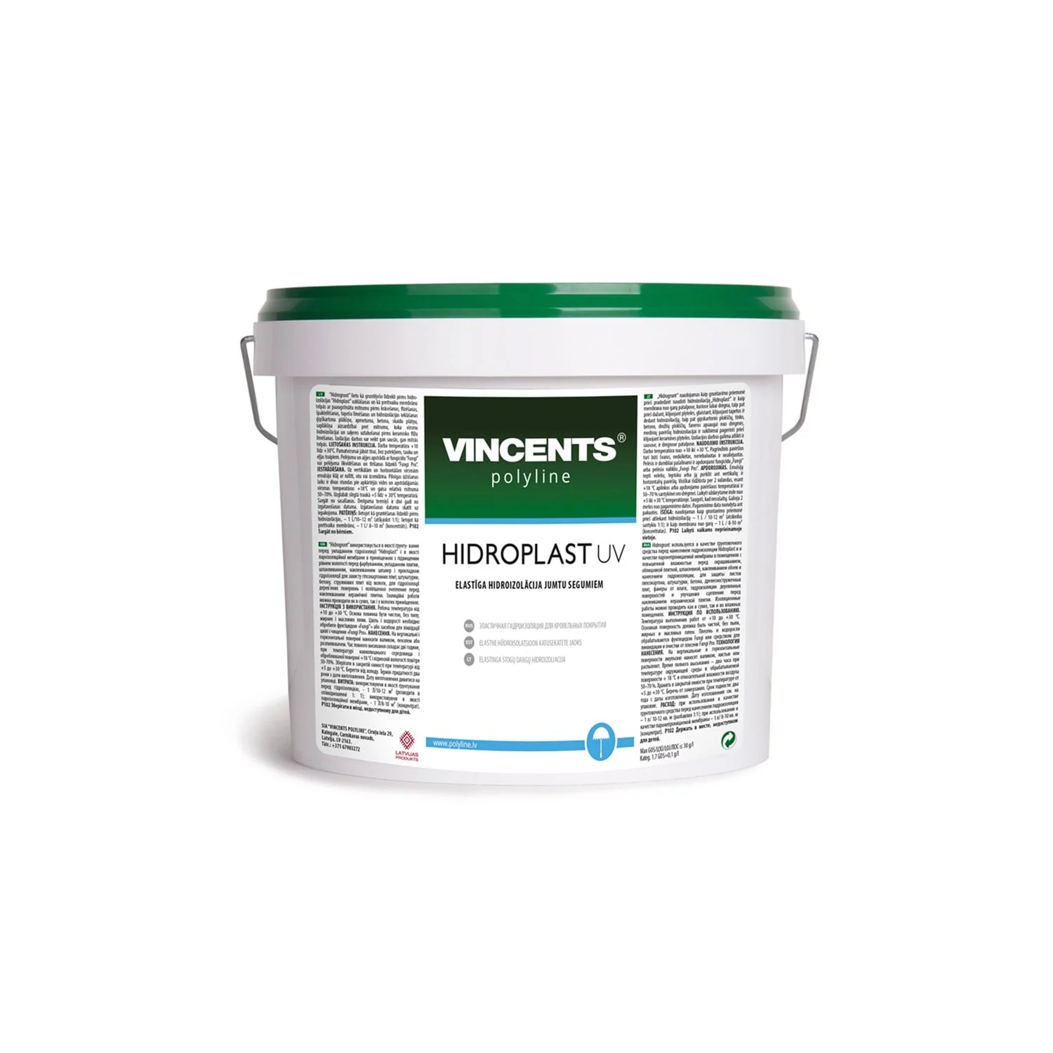 HIDROIZOLĀCIJA VINCENT HIDROPLAST UV 4KG