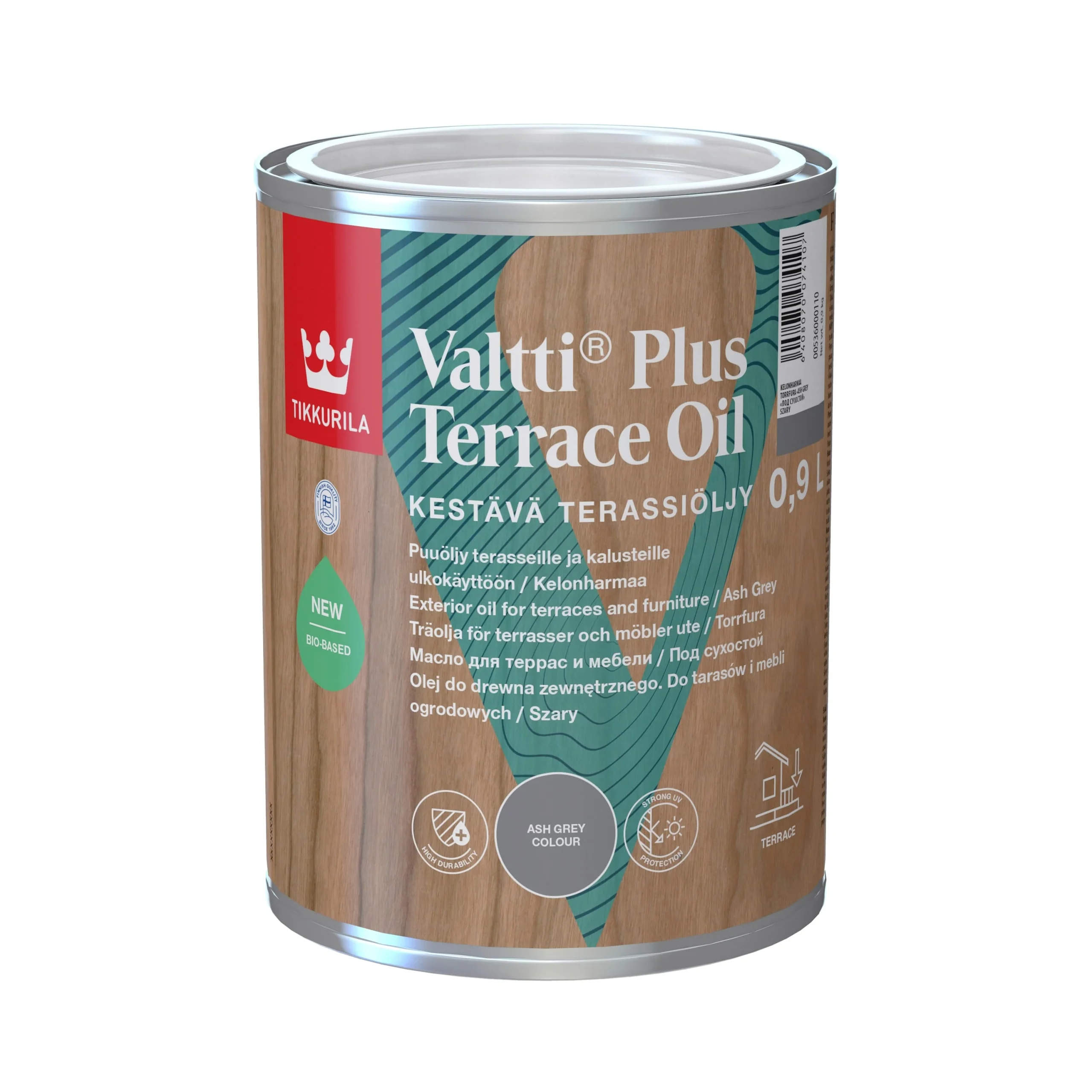 VALTTI PLUS TERRACE OIL 0.9L GRAY