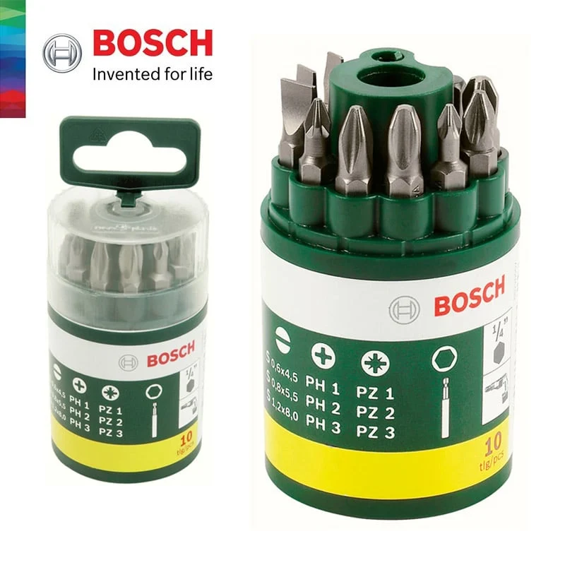 SET 10 SCREWDRIVER TIPS PROMOLINE