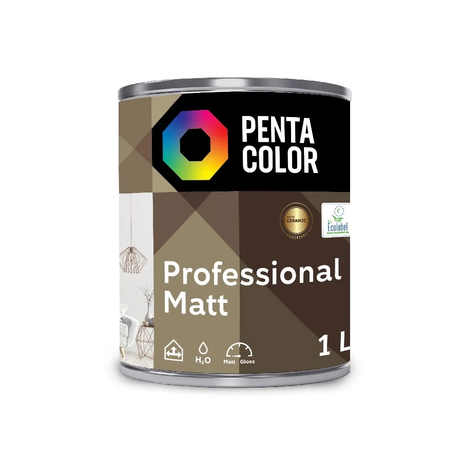 КРАСКА DISPERS PROFESSIONAL MAT БЕЛАЯ 1Л