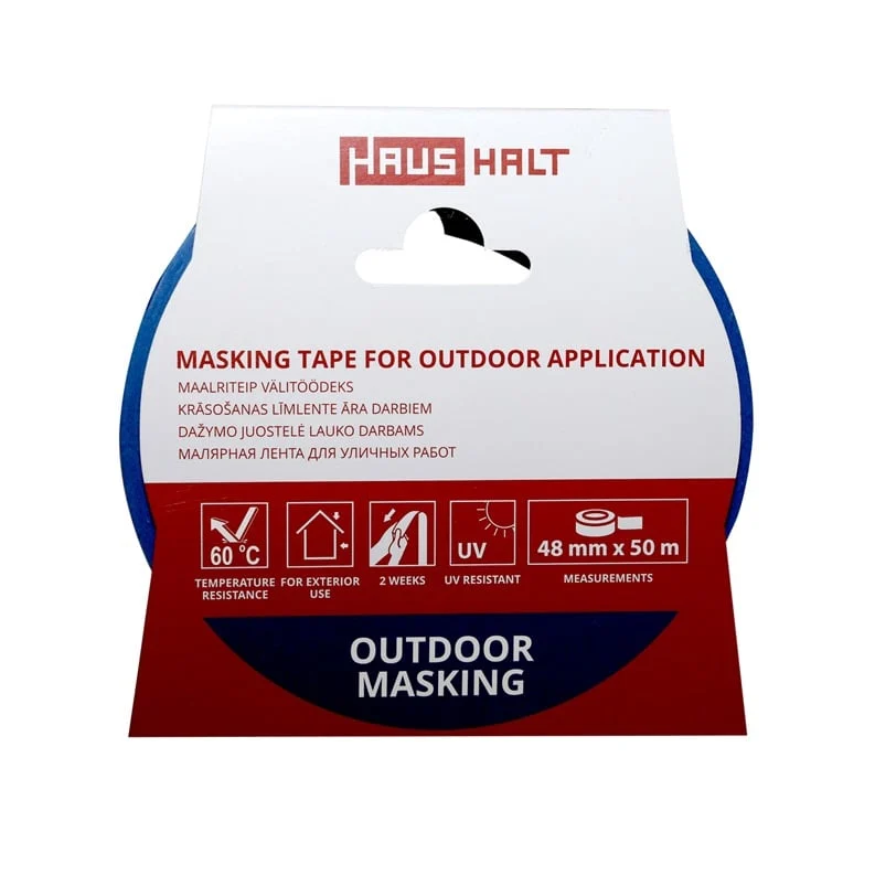 PAINTING TAPE FOR OUTDOOR WORK HAUSHALT 48MM X 50M