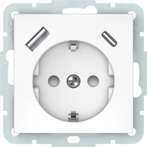 SOCKET WITH BELOW. WITHOUT FRAME BAL.USB-A+USB-C