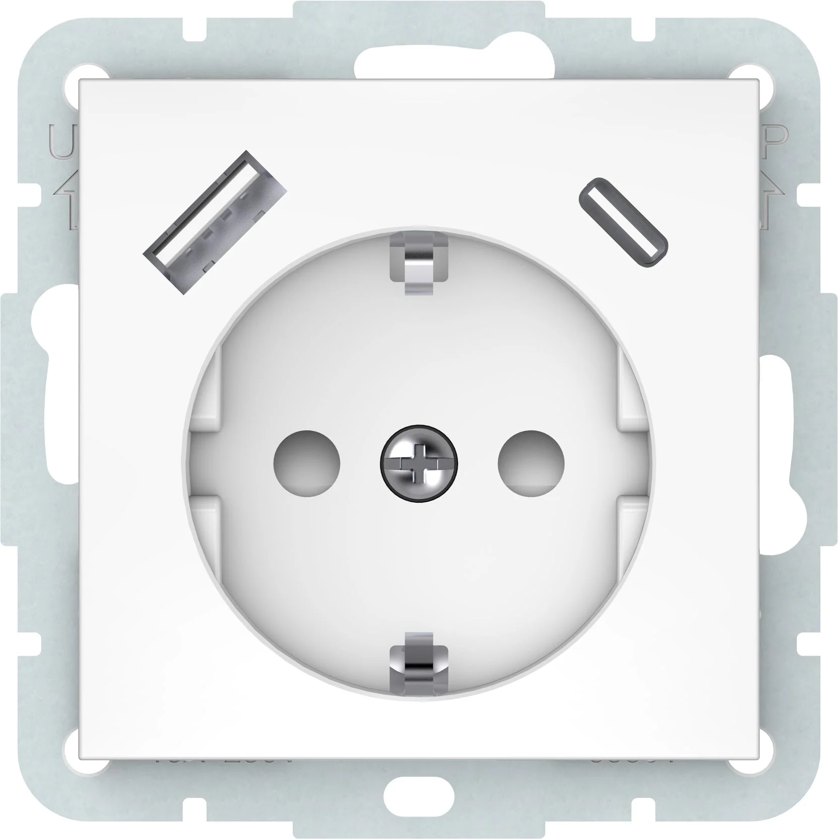 SOCKET WITH BELOW. WITHOUT FRAME BAL.USB-A+USB-C