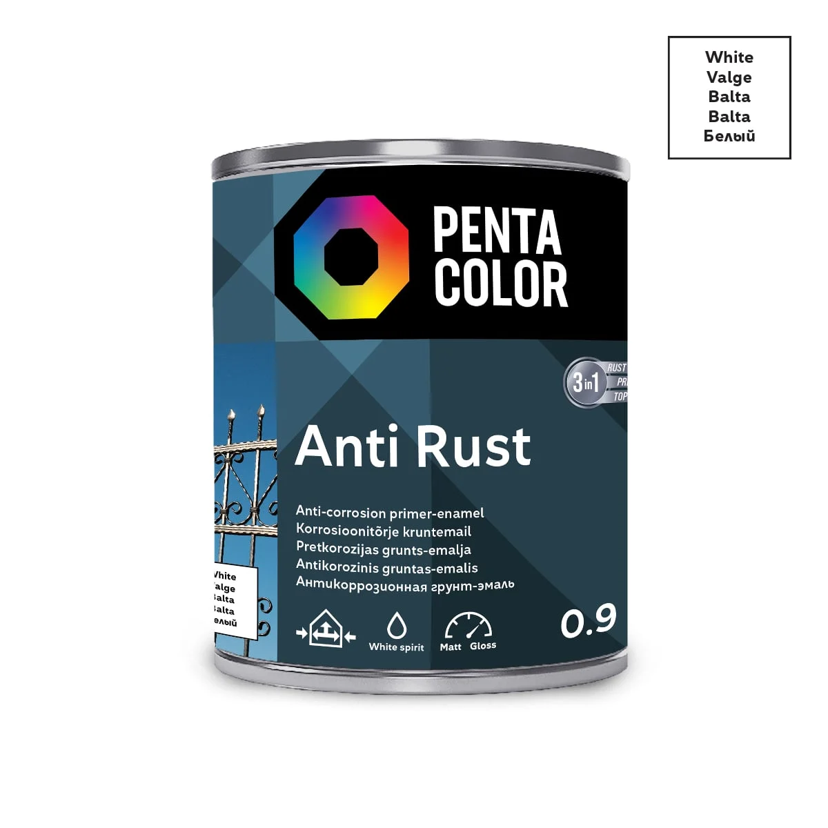 GRUNTS-EMALJA ANTIRUST 0.9L BALTA