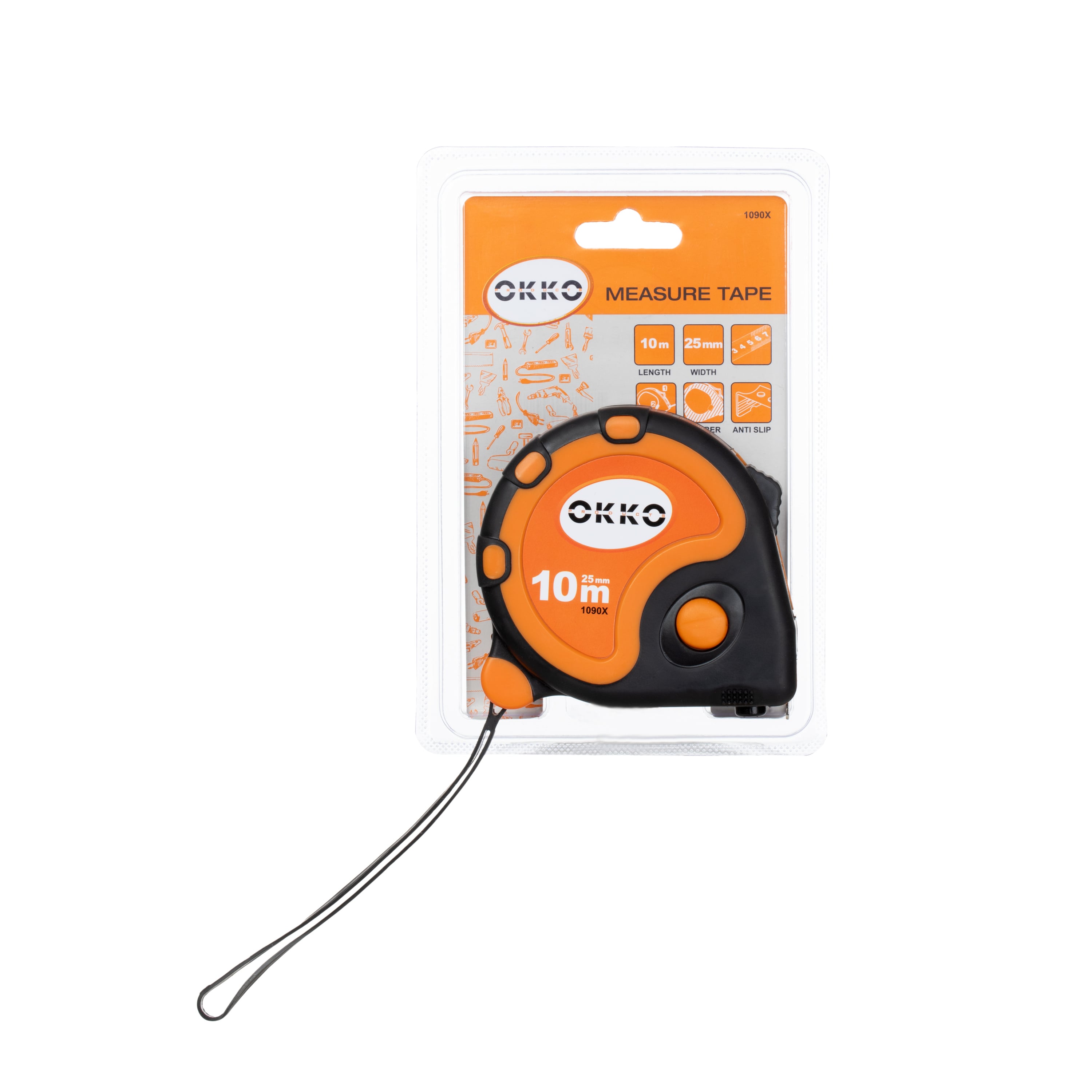 MEGA TAPE MEASURE FIXABLE 25MM 1090X 10M