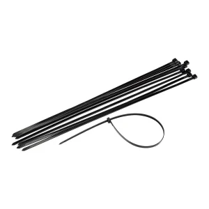 CABLE TIES 4.5X200MM BLACK 100PCS