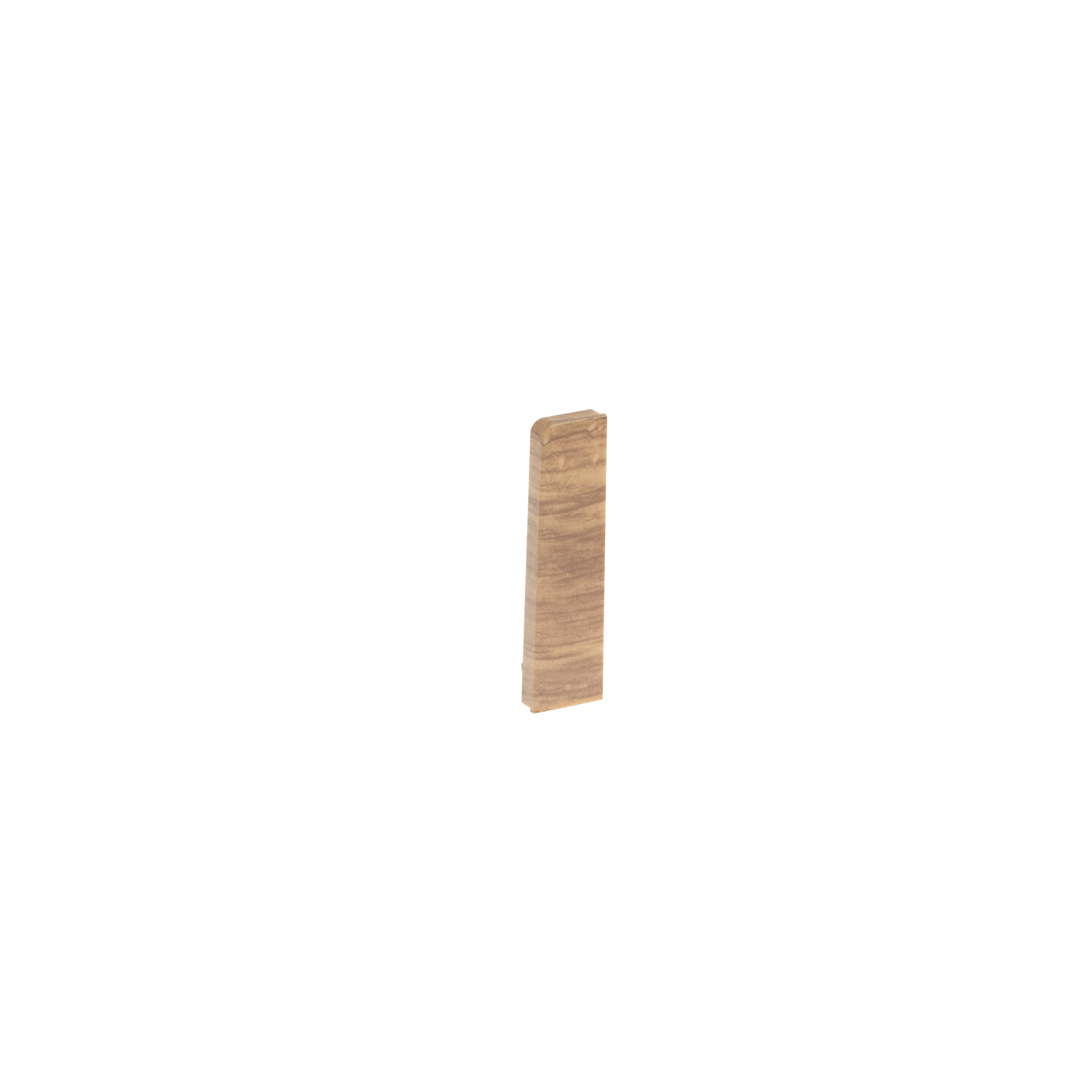 PVC FLOOR BASEBOARD END 436 DARK BROWN 2PC