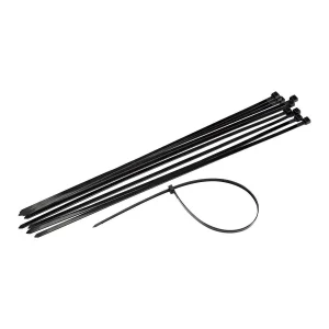 CABLE CLAMPS 7.5X370MM BLACK 100PCS