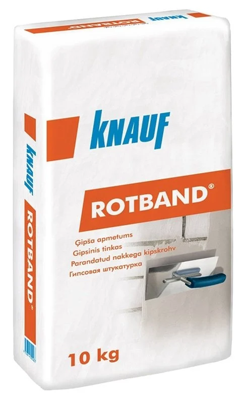 APMETUMS ĢIPŠA KNAUF ROTBAND 10KG