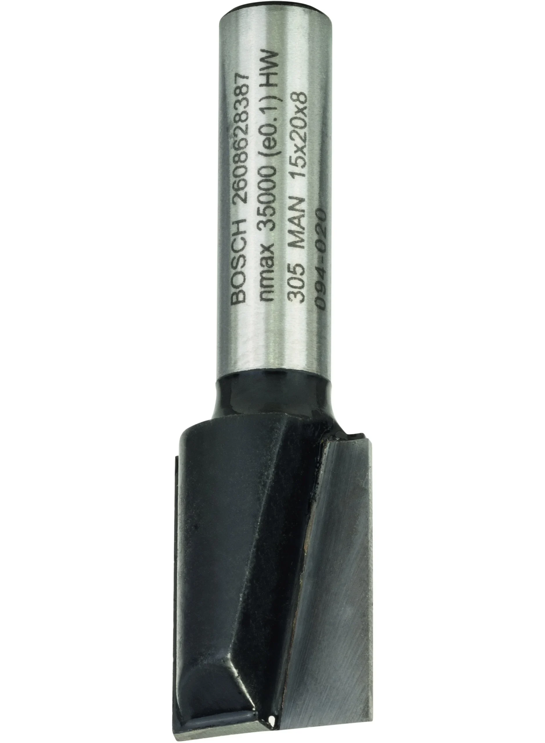 MILLING CUTTER HM B=15MM, L=20 MM, SHANK 8MM