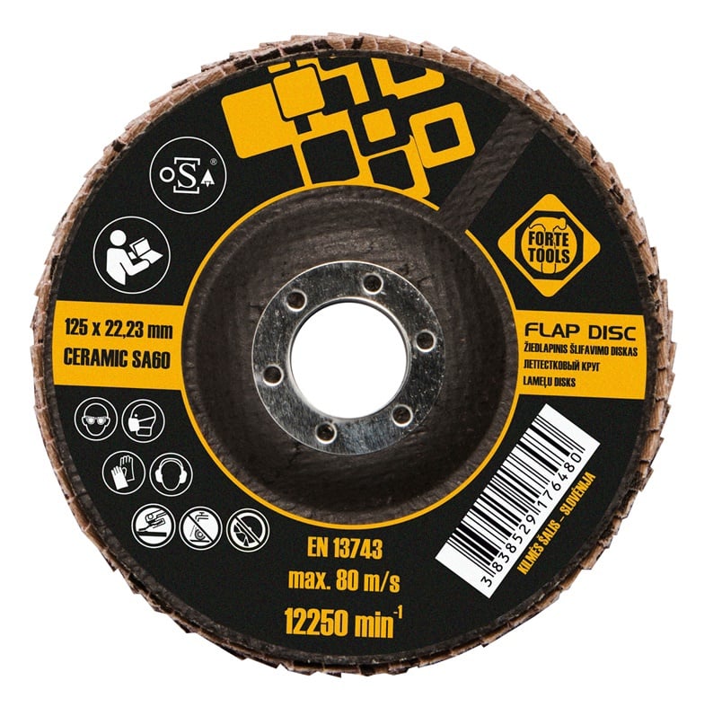 FLAP DISK 125X22.23MM FORTE TOOLS