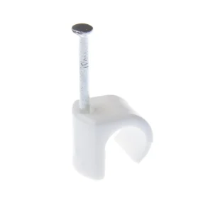 NC10-14 WHITE CABLE CLIPS 20PCS