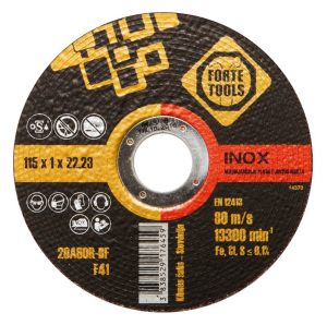 CUTTING DISCS STAINLESS STEEL 115X1.0X22
