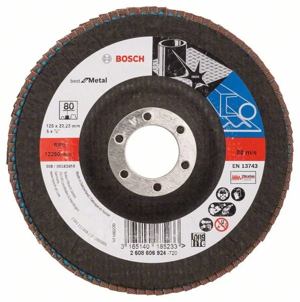 DISKS SLĪPĒJAMAIS SMILŠPAPĪRA 125XK80