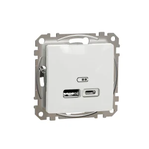 CHARGER USB SEDNA A+C 2.4A WHITE