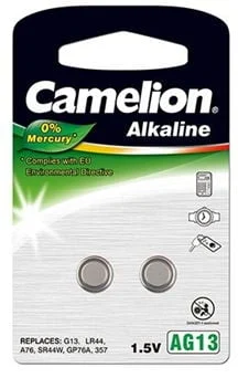 BATERIJAS CAMELION LR44 ALK1.5V B2