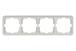 VILMA LX200 4-GANG FRAME WHITE