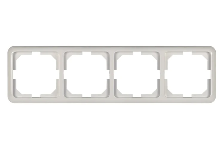VILMA LX200 4-GANG FRAME WHITE