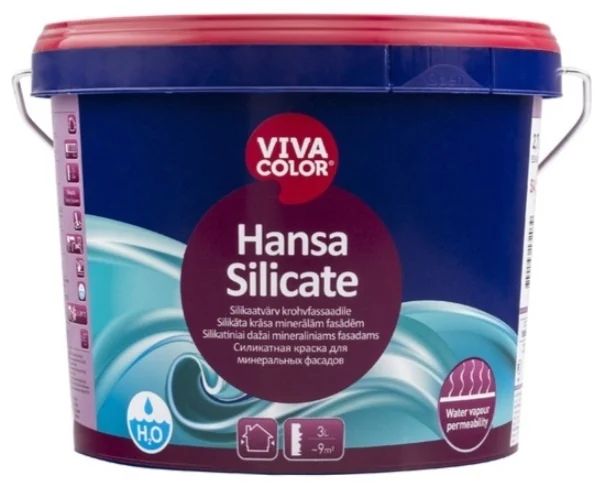 KRĀSA MŪRA FASĀDĒM HANSA SILICAT 2,7L SA