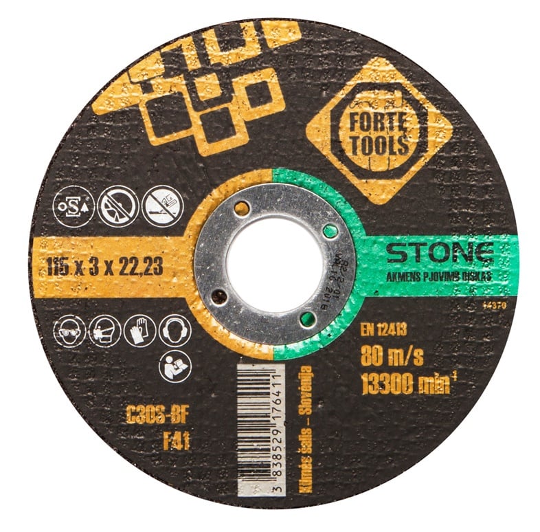 CUTTING DISCS FOR STONE 115X3.0X22.23