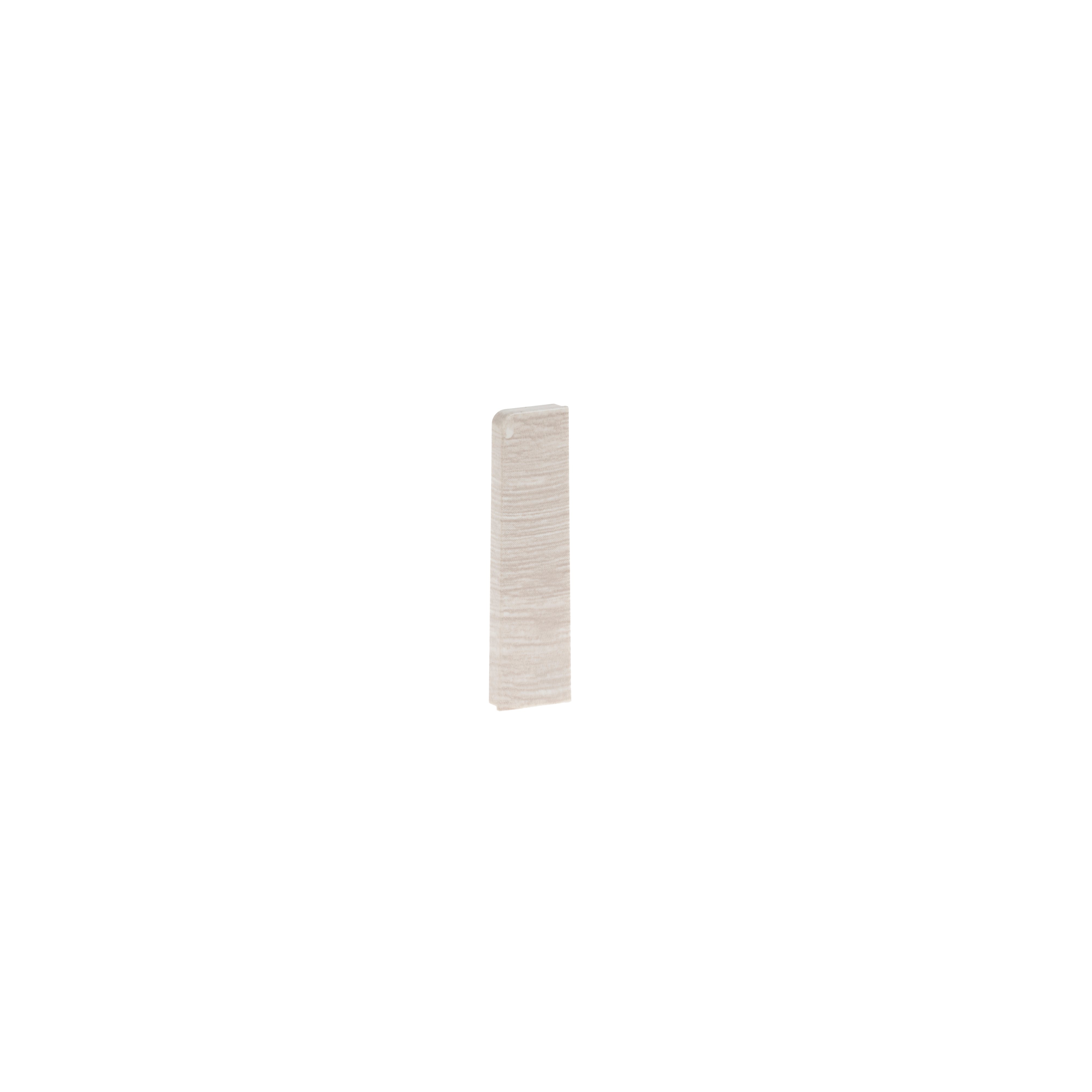 PVC BASEBOARD END 526LIGHT.GREY.2PCS