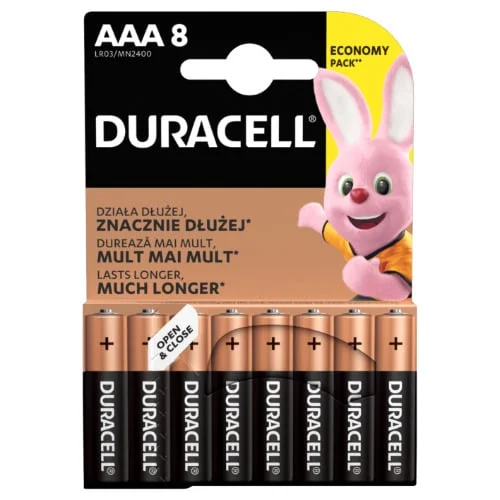 BATERIJAS DURACELL AA, LR6, 8 GAB.