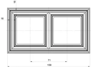 FRAME 2-SEAT SERIES R.M.M.