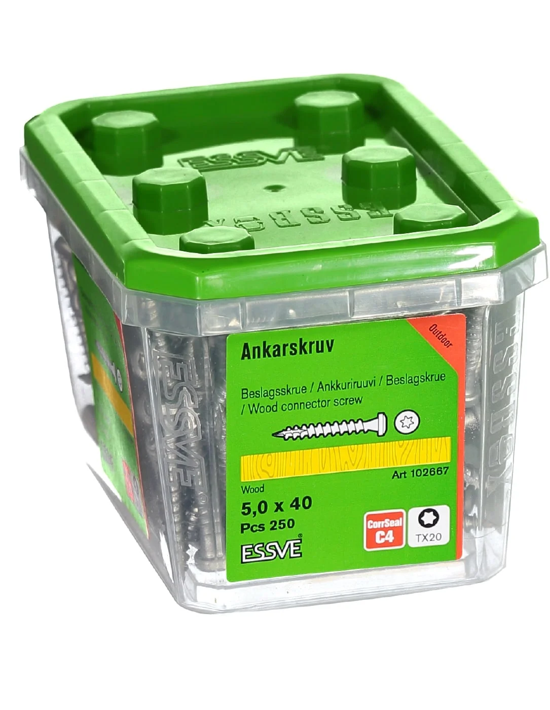 ENKURSKRŪVE BŪVKAL. 5,0X40 ESSVE CS 250