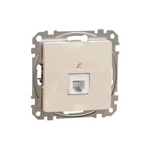 SOCKET DATA SEAT RJ11 BEIGE