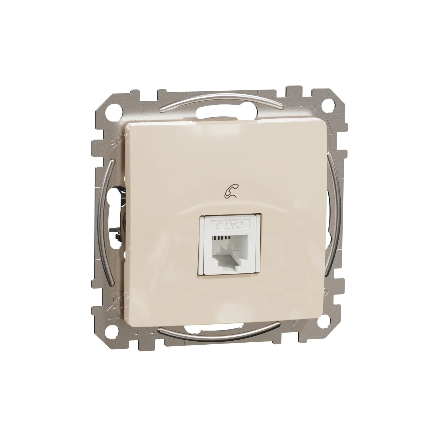 SOCKET DATA SEAT RJ11 BEIGE