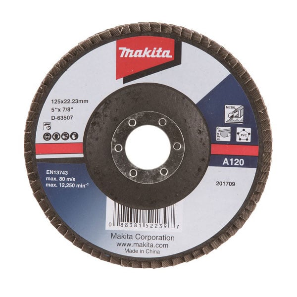 КРУГ ДЛЯ ШЛИФОВКИ 125MM A120 D-63507