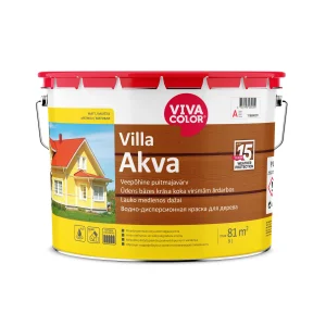 КРАСКА ДЛЯ ДЕРЕВА VILLA AKVA A 9,0L