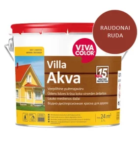 КРАСКА ДЛЯ ДЕРЕВА VILLA AKVA КОРИЧНЕВАЯ 2669X 2.7L