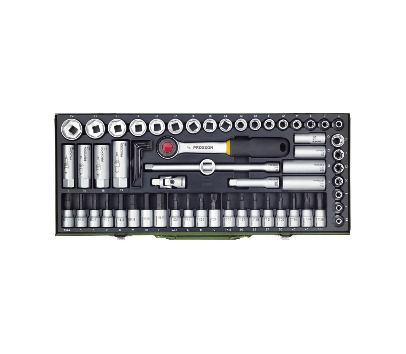 SET OF SOCKETS 3/8 65 PCS. 23112