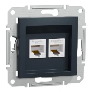 DATA SOCKET ASPHORA 2XRJ45 ANTHRACITE