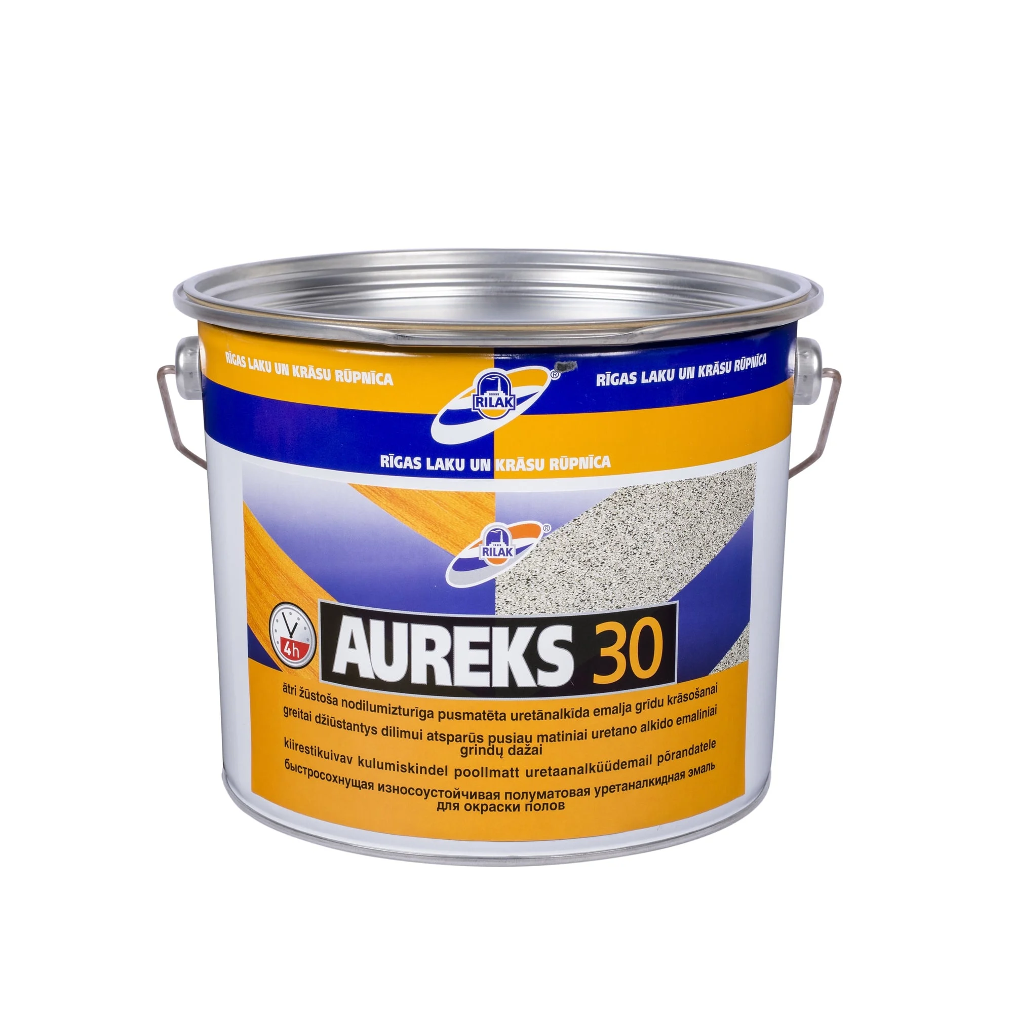 КРАСКА ДЛЯ ПОЛА AUREKS 30 СЕРЫЙ 2,7Л