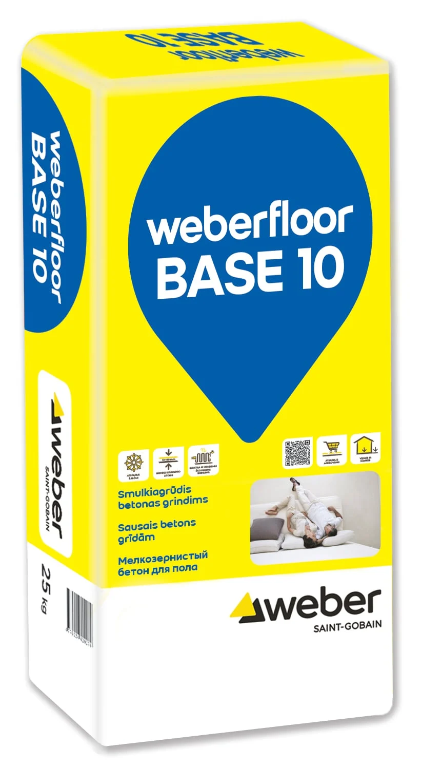 DRY MIX CONCRETE WEBER FLOOR BASE 10 25KG