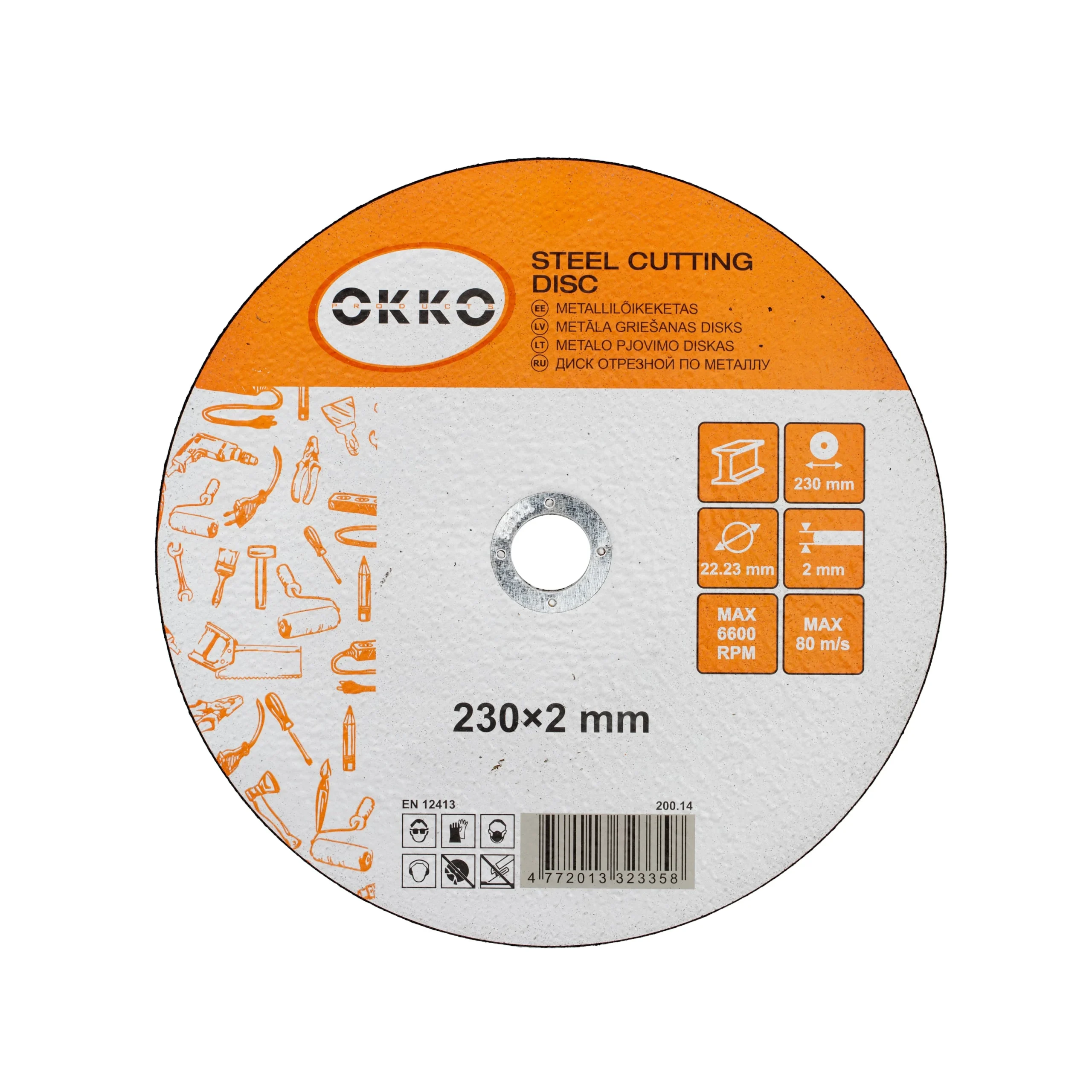 CUTTING TIRES FOR STEEL 230X2.0 OKKO