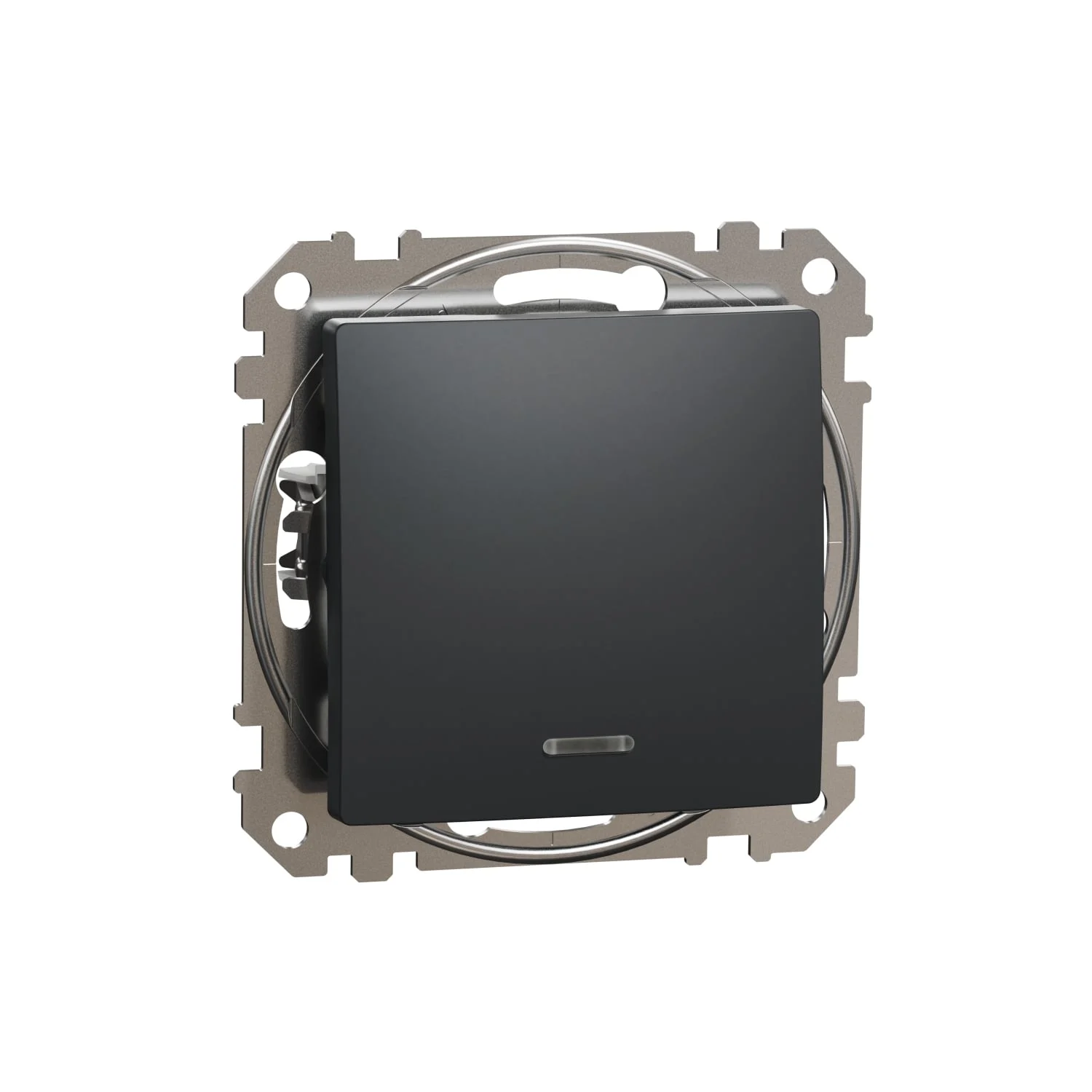 SWITCH SEDNA BLUE LED INDICAT ANTHRACITE