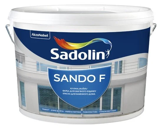 КРАСКА ДЛЯ ФАСАДОВ SANDO F WH 5L