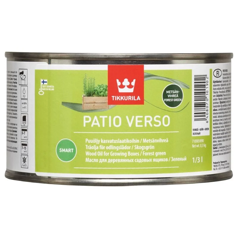 МАСЛО ДЛЯ ДЕРЕВА В КОРОБКАХ PATIO VERSO BROWN 0.33L