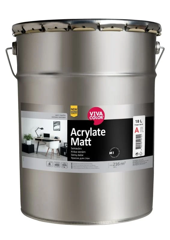 KRĀSA SIENĀM ACRYLATE MATT A 18L