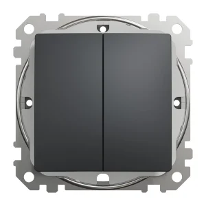 DOUBLE SWITCH IP44 ANTHRACITE