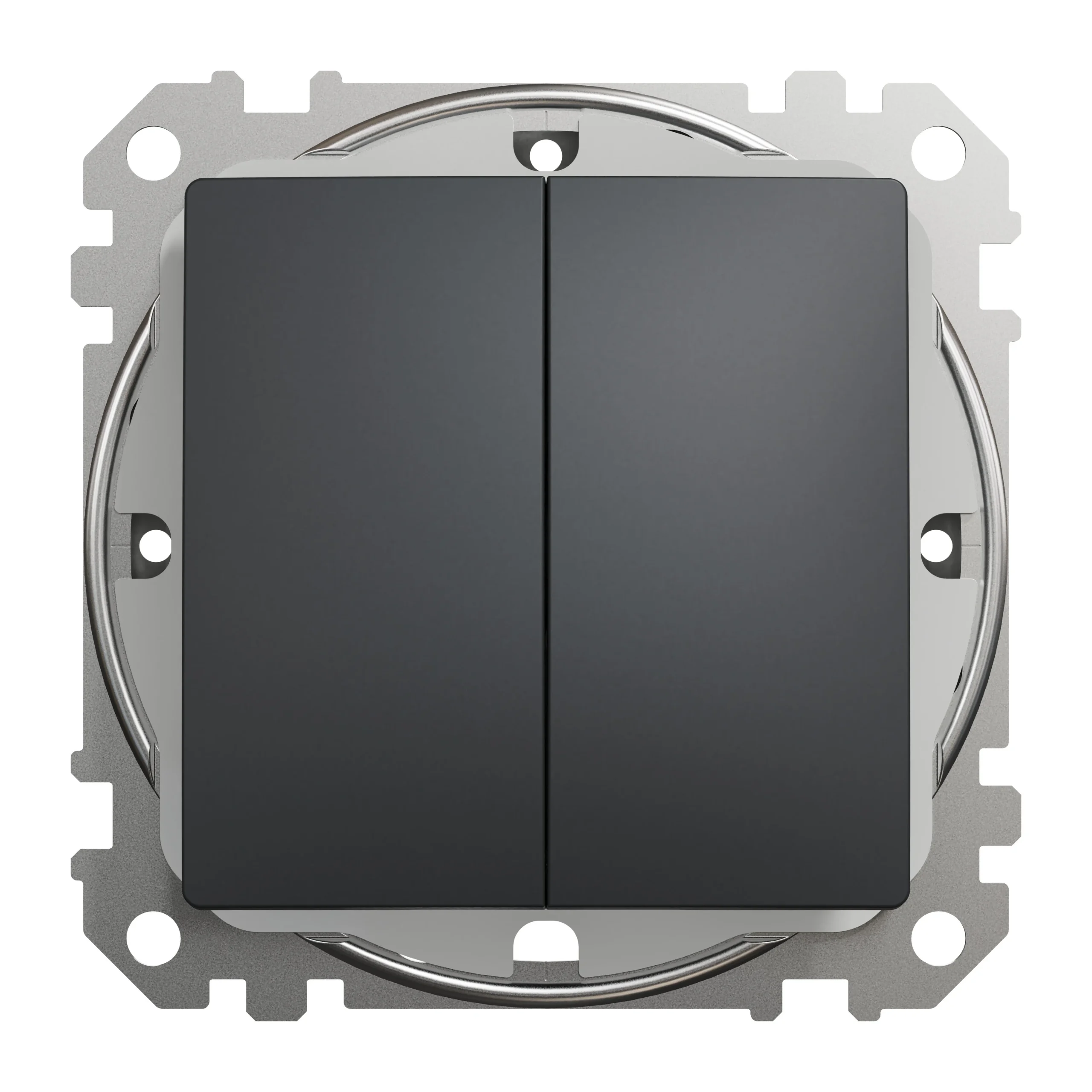 DOUBLE SWITCH IP44 ANTHRACITE