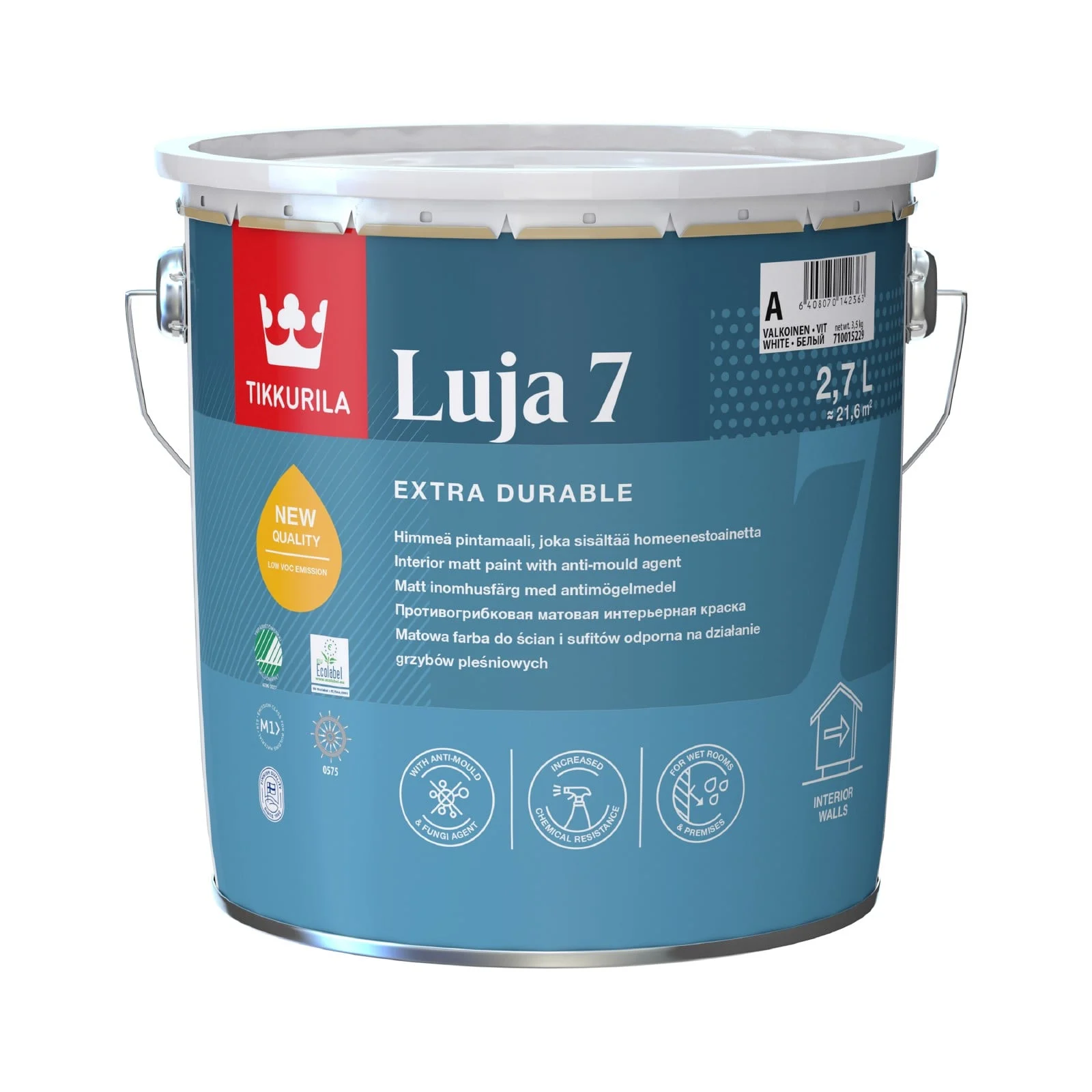 KRĀSA SIENĀM LUJA 7 2.7L A-BALTA