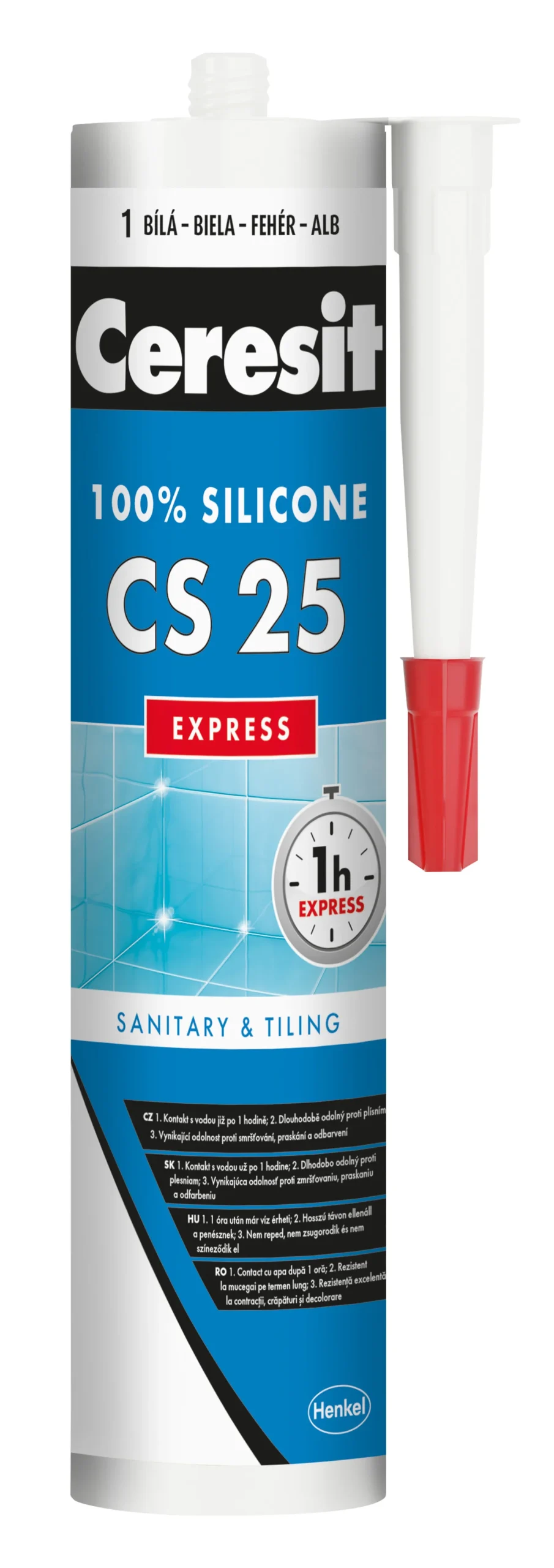 SILICONE CS25/01 EXPRESS CER WHITE 280ML
