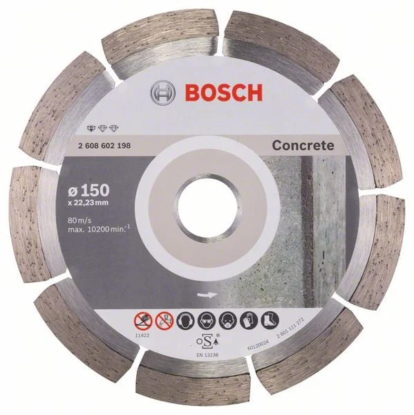 DIAMOND CUTTING DISC FOR CONCRETE 150X22.23MM