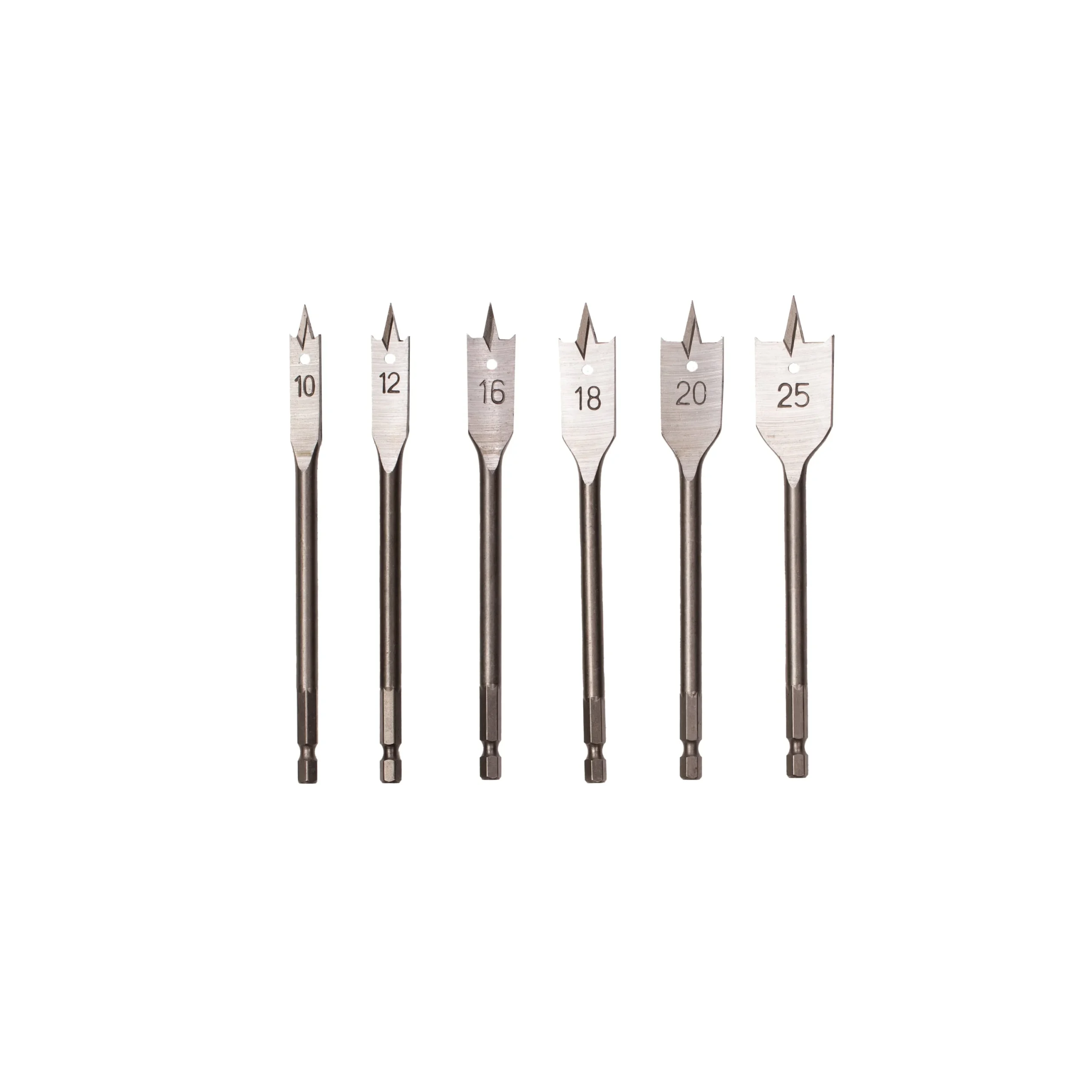 DRILL DRILL COMPL. FOR WOOD 10-25MM 6 PCS.