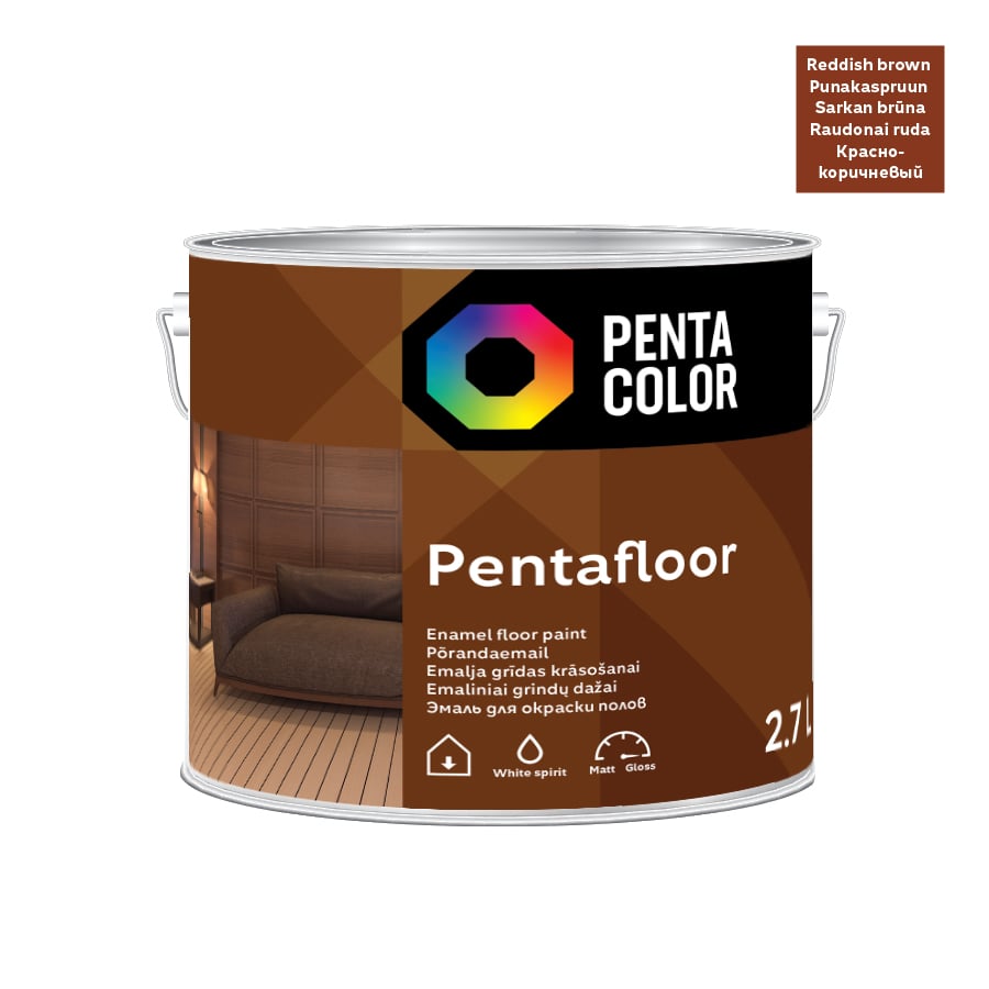 GR KRĀSA PENTAFLOOR SARKAN BRŪNA 2,7L